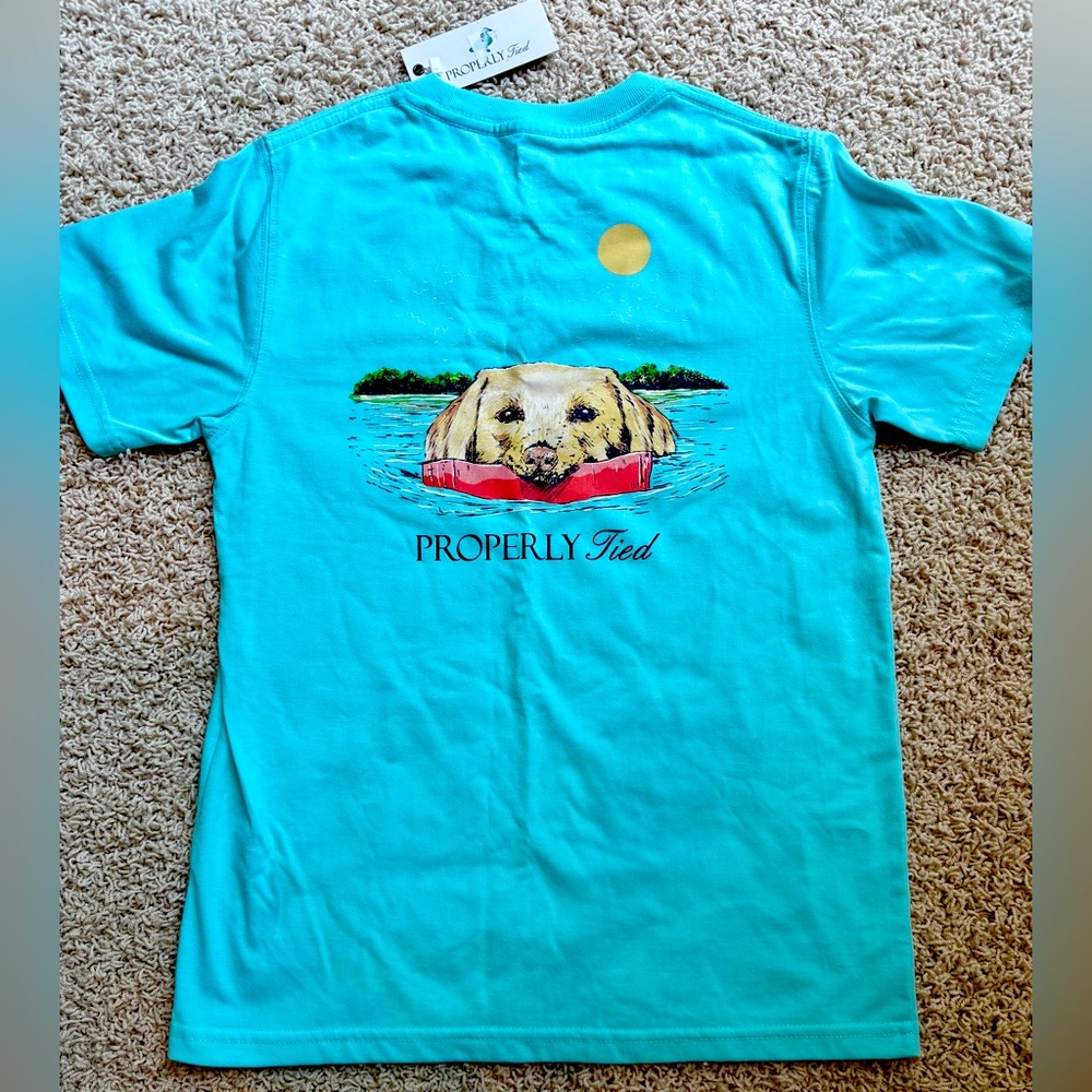 Properly Tied Arctic Blue Boys Graphic T-Shirt NWT